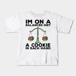 Funny Diet Cookies Meme Weightloss Gym Workout Fitness Gift Kids T-Shirt